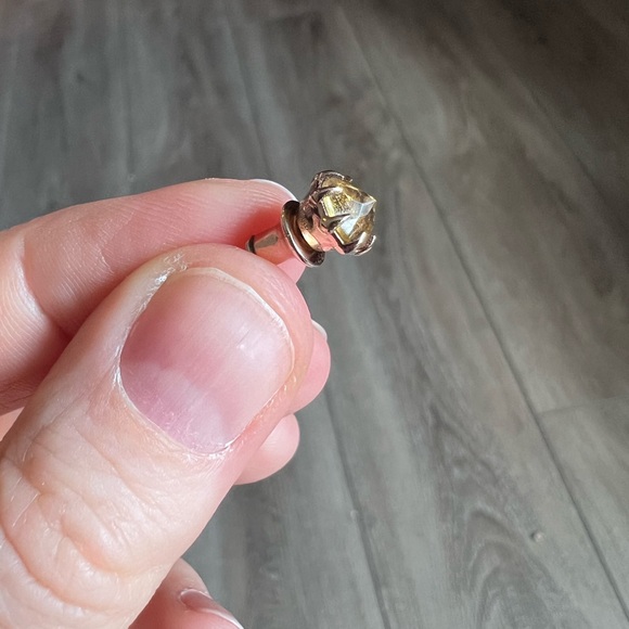 Katie Rowland rose gold & citrine studs - Picture 4 of 8